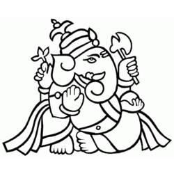 Dessin à colorier: Mythologie Hindou (Dieux et Déesses) #109314 - Coloriages à Imprimer Gratuits