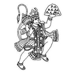 Dessin à colorier: Mythologie Hindou (Dieux et Déesses) #109321 - Coloriages à Imprimer Gratuits