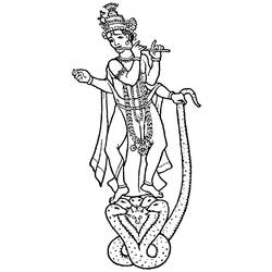 Dessin à colorier: Mythologie Hindou (Dieux et Déesses) #109324 - Coloriages à Imprimer Gratuits