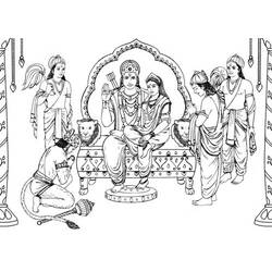 Dessin à colorier: Mythologie Hindou (Dieux et Déesses) #109327 - Coloriages à Imprimer Gratuits