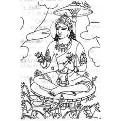 Dessin à colorier: Mythologie Hindou (Dieux et Déesses) #109336 - Coloriages à Imprimer Gratuits