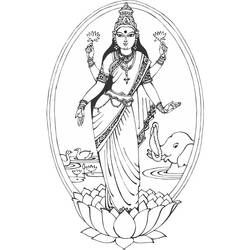 Dessin à colorier: Mythologie Hindou (Dieux et Déesses) #109359 - Coloriages à imprimer