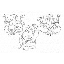 Dessin à colorier: Mythologie Hindou (Dieux et Déesses) #109365 - Coloriages à Imprimer Gratuits