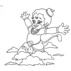 Dessin à colorier: Mythologie Hindou (Dieux et Déesses) #109367 - Coloriages à imprimer