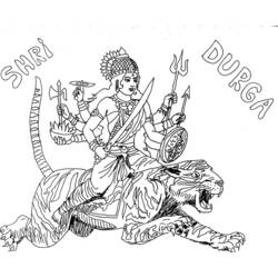 Dessin à colorier: Mythologie Hindou (Dieux et Déesses) #109414 - Coloriages à Imprimer Gratuits