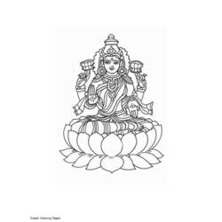 Dessin à colorier: Mythologie Hindou (Dieux et Déesses) #109416 - Coloriages à Imprimer Gratuits