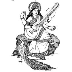 Dessin à colorier: Mythologie Hindou (Dieux et Déesses) #109417 - Coloriages à Imprimer Gratuits
