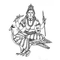 Dessin à colorier: Mythologie Hindou (Dieux et Déesses) #109419 - Coloriages à Imprimer Gratuits