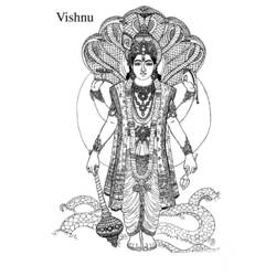 Dessin à colorier: Mythologie Hindou (Dieux et Déesses) #109421 - Coloriages à Imprimer Gratuits
