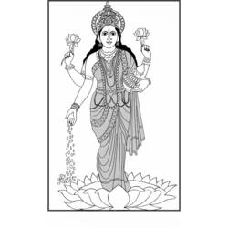 Dessin à colorier: Mythologie Hindou (Dieux et Déesses) #109442 - Coloriages à Imprimer Gratuits