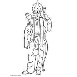 Dessin à colorier: Mythologie Hindou (Dieux et Déesses) #109495 - Coloriages à Imprimer Gratuits