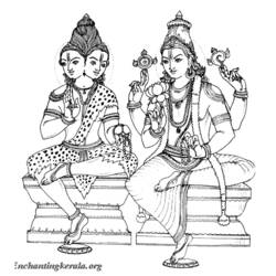 Dessin à colorier: Mythologie Hindou (Dieux et Déesses) #109510 - Coloriages à Imprimer Gratuits