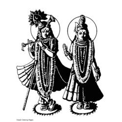 Dessin à colorier: Mythologie Hindou (Dieux et Déesses) #109573 - Coloriages à Imprimer Gratuits