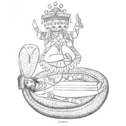 Dessin à colorier: Mythologie Hindou (Dieux et Déesses) #109580 - Coloriages à Imprimer Gratuits