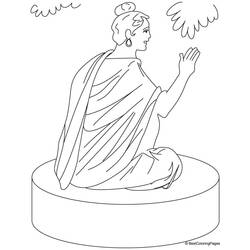 Dessin à colorier: Mythologie Hindou: Bouddha (Dieux et Déesses) #89511 - Coloriages à Imprimer Gratuits