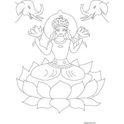 Dessin à colorier: Mythologie Hindou: Bouddha (Dieux et Déesses) #89619 - Coloriages à Imprimer Gratuits
