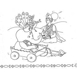 Dessin à colorier: Mythologie Hindou: Ganesh (Dieux et Déesses) #96932 - Coloriages à Imprimer Gratuits
