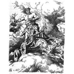 Dessin à colorier: Mythologie Nordique (Dieux et Déesses) #110418 - Coloriages à Imprimer Gratuits
