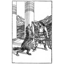 Dessin à colorier: Mythologie Nordique (Dieux et Déesses) #110517 - Coloriages à Imprimer Gratuits