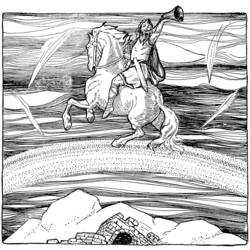 Dessin à colorier: Mythologie Nordique (Dieux et Déesses) #110548 - Coloriages à Imprimer Gratuits