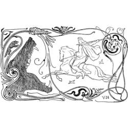 Dessin à colorier: Mythologie Nordique (Dieux et Déesses) #110557 - Coloriages à Imprimer Gratuits