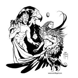 Dessin à colorier: Mythologie Nordique (Dieux et Déesses) #110584 - Coloriages à imprimer