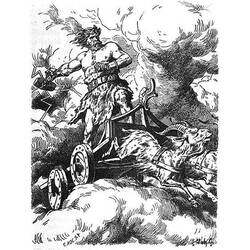 Dessin à colorier: Mythologie Nordique (Dieux et Déesses) #110589 - Coloriages à Imprimer Gratuits