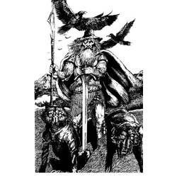 Dessin à colorier: Mythologie Nordique (Dieux et Déesses) #110593 - Coloriages à Imprimer Gratuits