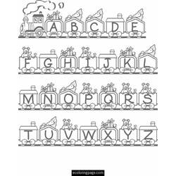 Dessin à colorier: Alphabet (Éducatifs) #124672 - Coloriages à imprimer
