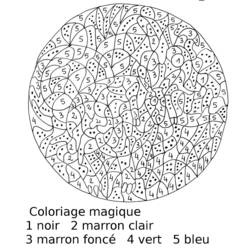 Dessin à colorier: Coloriage magique (Éducatifs) #126106 - Coloriages à imprimer