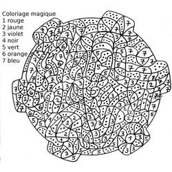 Dessin à colorier: Coloriage magique (Éducatifs) #126150 - Coloriages à Imprimer Gratuits