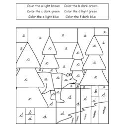 Dessin à colorier: Coloriage magique (Éducatifs) #126156 - Coloriages à Imprimer Gratuits