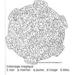 Dessin à colorier: Coloriage magique (Éducatifs) #126175 - Coloriages à Imprimer Gratuits