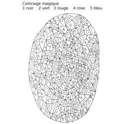 Dessin à colorier: Coloriage magique (Éducatifs) #126179 - Coloriages à Imprimer Gratuits