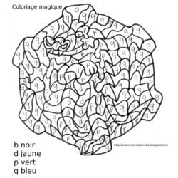Dessin à colorier: Coloriage magique (Éducatifs) #126189 - Coloriages à Imprimer Gratuits