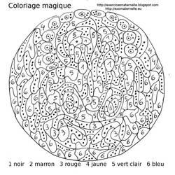 Dessin à colorier: Coloriage magique (Éducatifs) #126192 - Coloriages à Imprimer Gratuits