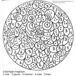 Dessin à colorier: Coloriage magique (Éducatifs) #126197 - Coloriages à Imprimer Gratuits