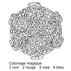 Dessin à colorier: Coloriage magique (Éducatifs) #126204 - Coloriages à Imprimer Gratuits