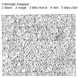 Dessin à colorier: Coloriage magique (Éducatifs) #126213 - Coloriages à Imprimer