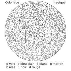 Dessin à colorier: Coloriage magique (Éducatifs) #126216 - Coloriages à Imprimer Gratuits