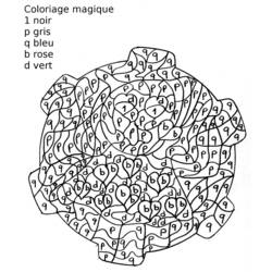 Dessin à colorier: Coloriage magique (Éducatifs) #126245 - Coloriages à Imprimer Gratuits