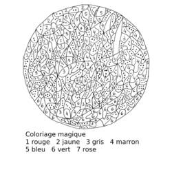 Dessin à colorier: Coloriage magique (Éducatifs) #126253 - Coloriages à Imprimer Gratuits