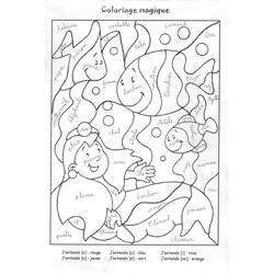 Dessin à colorier: Coloriage magique (Éducatifs) #126284 - Coloriages à Imprimer Gratuits