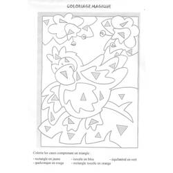 Dessin à colorier: Coloriage magique (Éducatifs) #126285 - Coloriages à Imprimer Gratuits