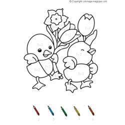 Dessin à colorier: Coloriage magique (Éducatifs) #126318 - Coloriages à Imprimer Gratuits