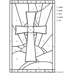 Dessin à colorier: Coloriage magique (Éducatifs) #126362 - Coloriages à Imprimer Gratuits