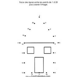 Dessin à colorier: Coloriage point à point (Éducatifs) #125883 - Coloriages à Imprimer Gratuits