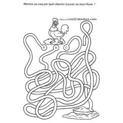 Dessin à colorier: Labyrinthes (Éducatifs) #126505 - Coloriages à Imprimer Gratuits