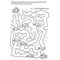 Dessin à colorier: Labyrinthes (Éducatifs) #126611 - Coloriages à Imprimer Gratuits