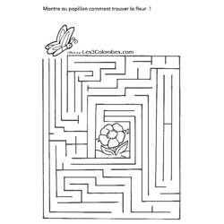 Dessin à colorier: Labyrinthes (Éducatifs) #126693 - Coloriages à Imprimer Gratuits